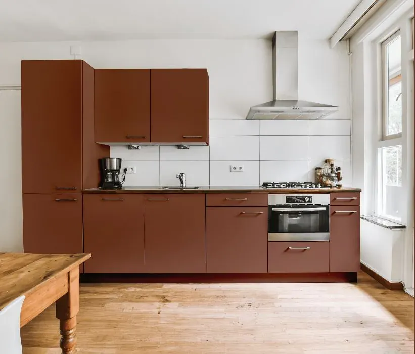 Benjamin Moore Amaretto kitchen cabinets