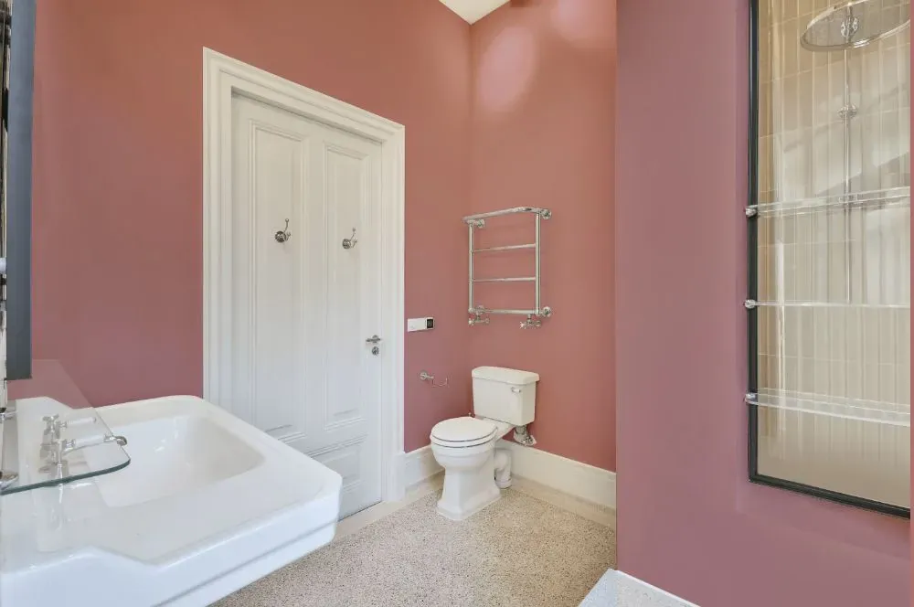 Benjamin Moore Amaryllis bathroom