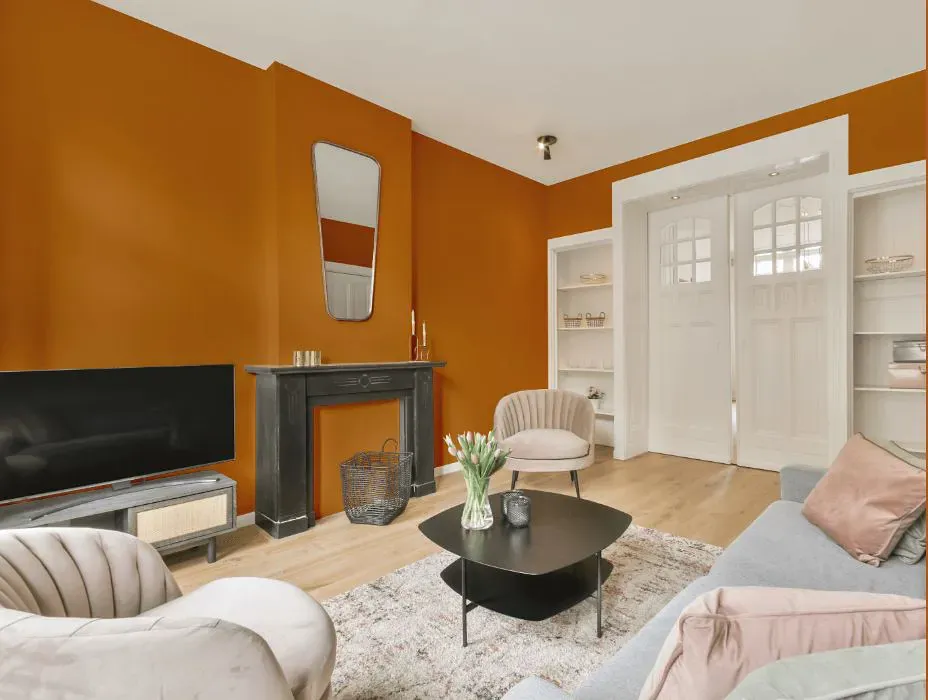 Benjamin Moore Amber victorian house interior