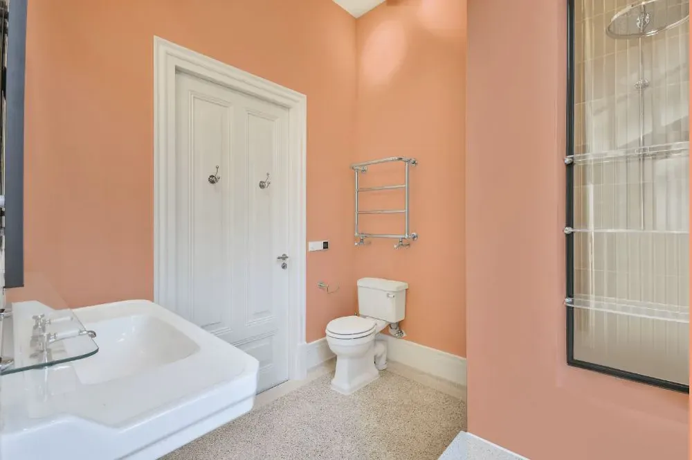 Benjamin Moore Amber Winds bathroom