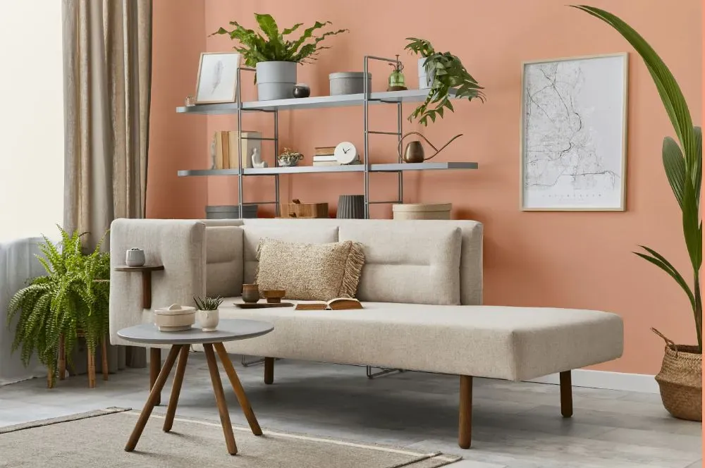 Benjamin Moore Amber Winds living room