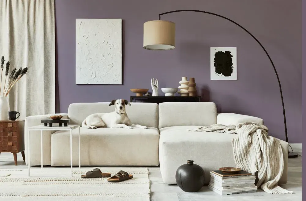 Benjamin Moore Amorous cozy living room