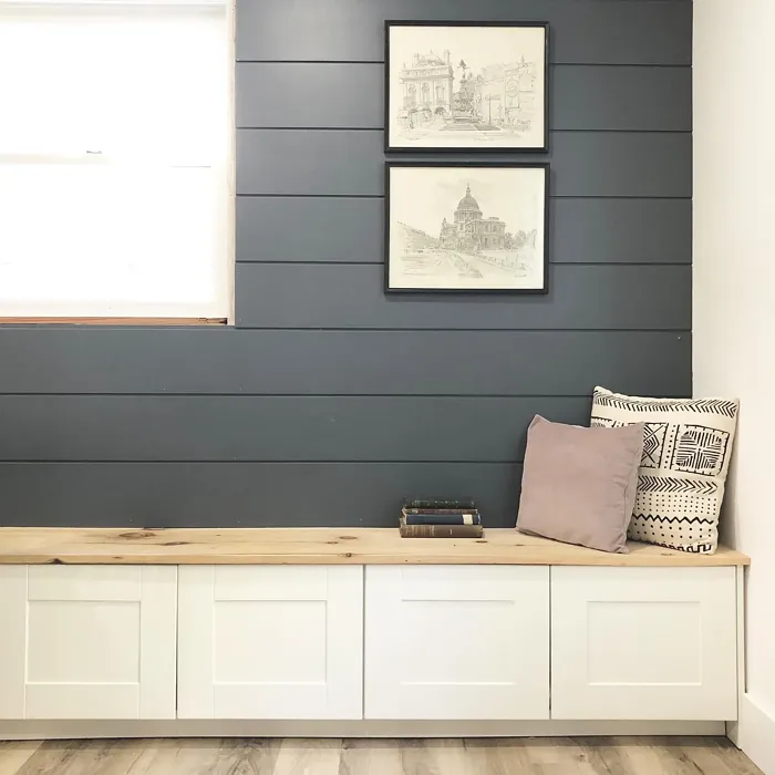 Benjamin Moore Anchor Gray Accent Wall