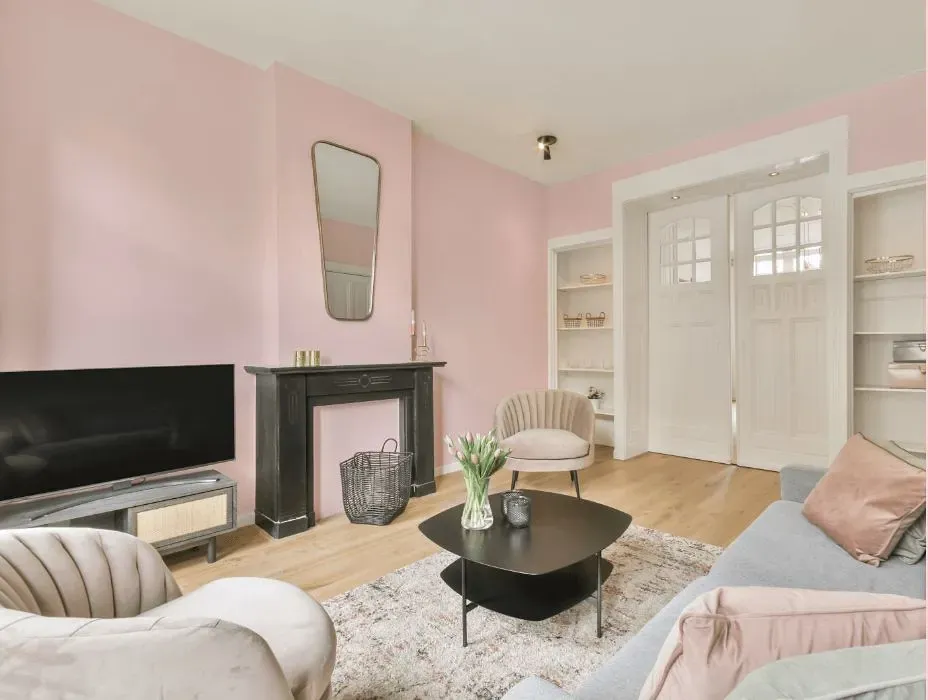 Benjamin Moore Angel Pink victorian house interior