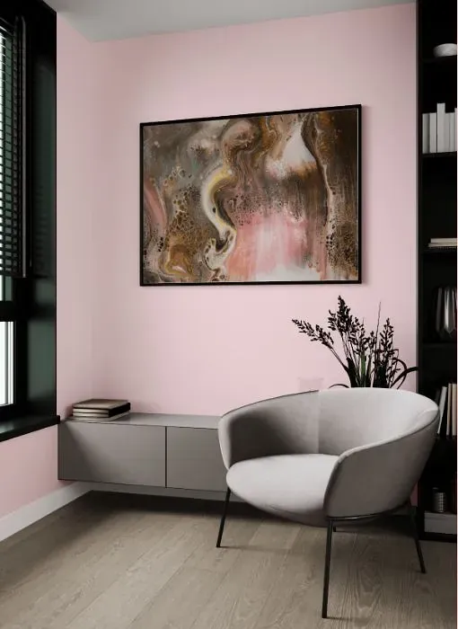 Benjamin Moore Angel Pink living room