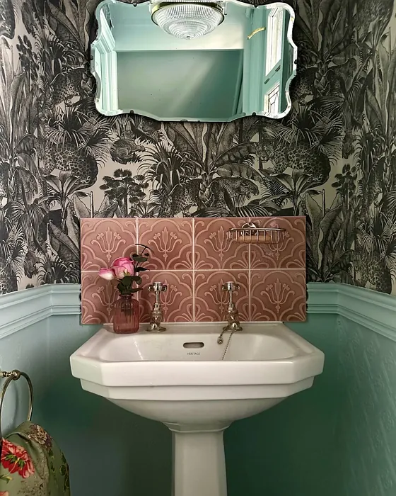 Benjamin Moore Annapolis Green bathroom paint review