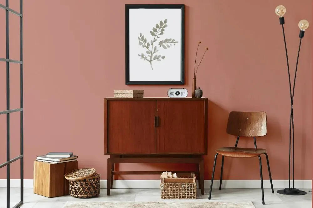 Benjamin Moore Antique Rose japandi interior