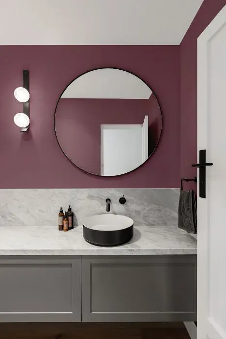 Benjamin Moore Aplomb minimalist bathroom