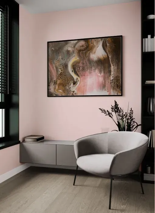 Benjamin Moore April Pink living room