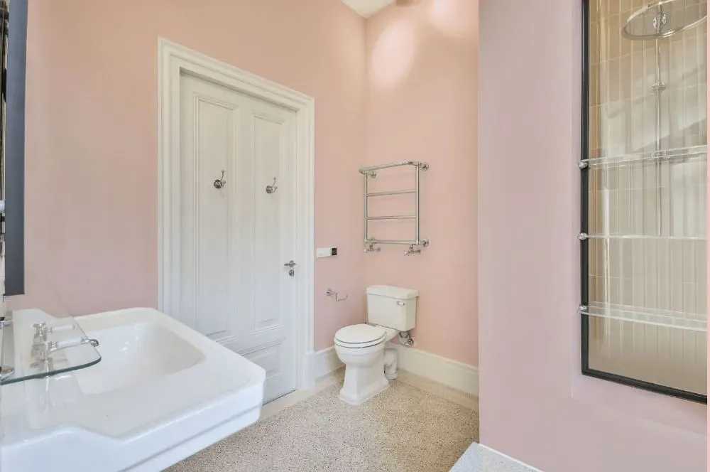 Benjamin Moore April Pink bathroom