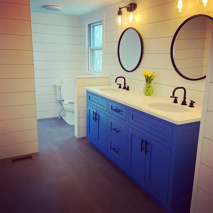 Athens Blue bathroom vanity color