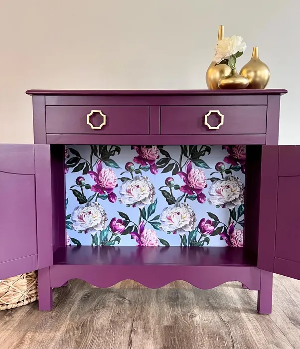 Benjamin Moore Autumn Purple painted furniture color