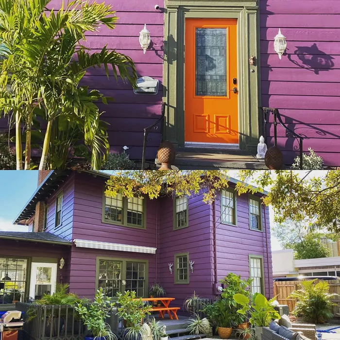 Autumn Purple House Exterior