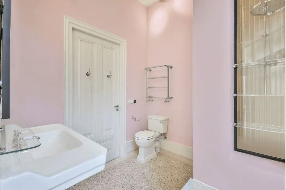 Benjamin Moore Baby Pink bathroom