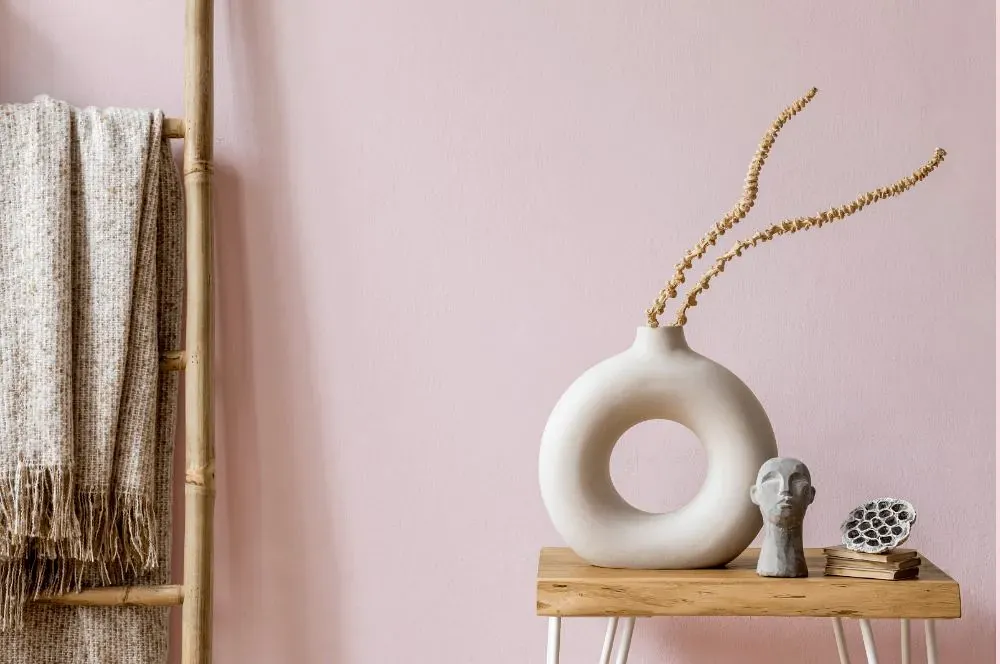 Benjamin Moore Baby Pink wall