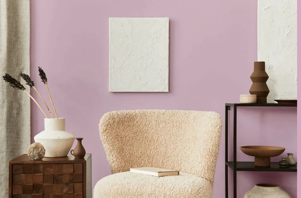 Benjamin Moore Baby's Mittens living room interior