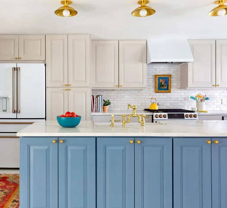 Bachelor Blue Kitchen Cabinets