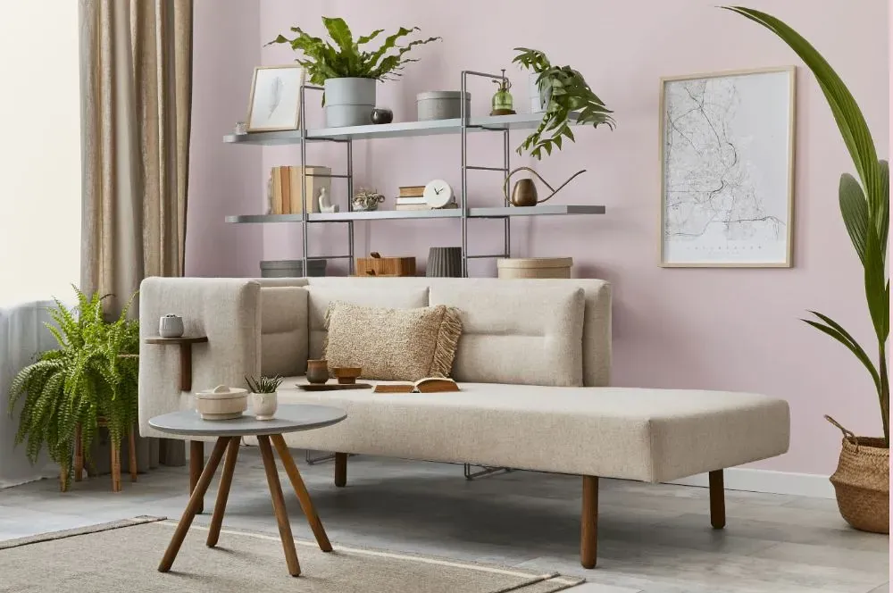 Benjamin Moore Ballerina Pink living room