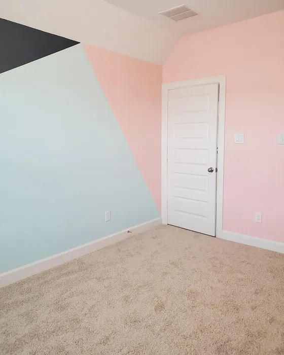 Benjamin Moore Barely Teal Color Block