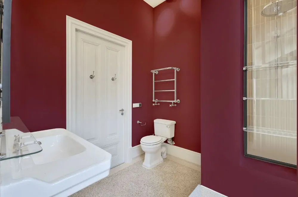 Benjamin Moore Barrett Brick bathroom