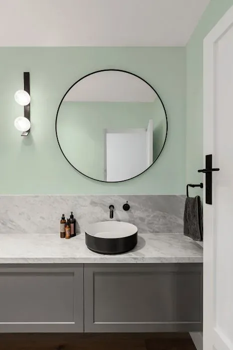 Benjamin Moore Bath Salts minimalist bathroom