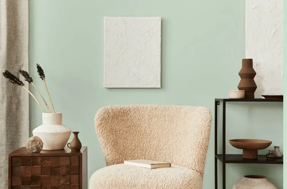 Benjamin Moore Bath Salts living room interior