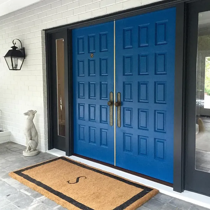 Benjamin Moore Bermuda Blue front door color