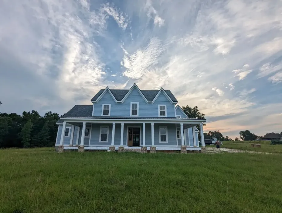 Benjamin Moore Blue Heather exterior 