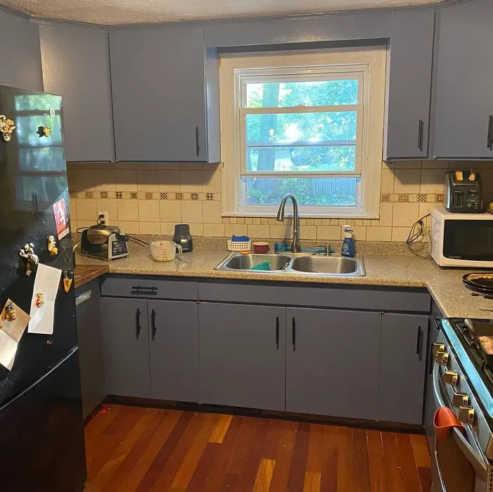 Benjamin Moore Blue Heron Kitchen Cabinets