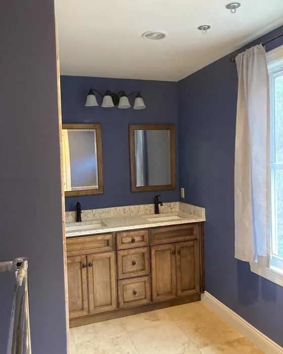 Benjamin Moore Blue Heron bathroom color