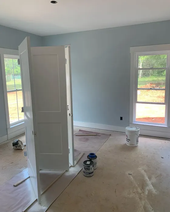 Benjamin Moore Blue Lace wall paint 