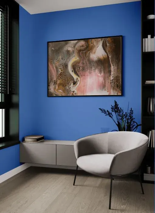 Benjamin Moore Blue Lapis living room