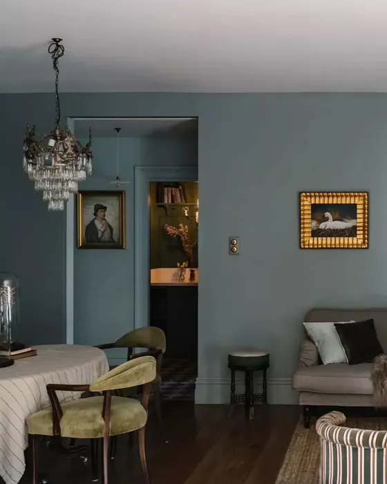 Benjamin Moore Blue Spruce dining room color