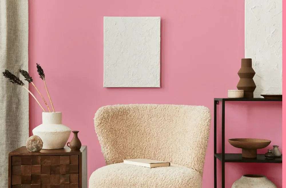 Benjamin Moore Blush Tone living room interior