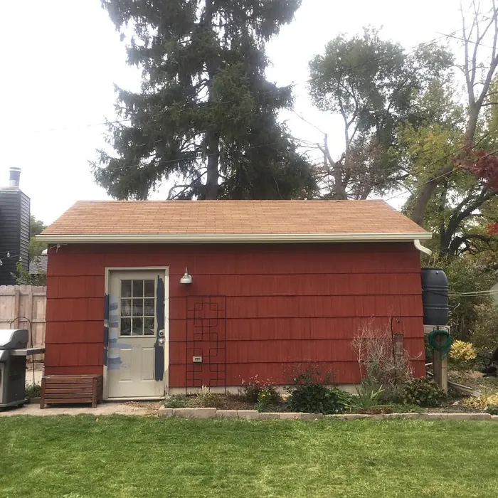 Benjamin Moore Boston Brick house exterior paint review