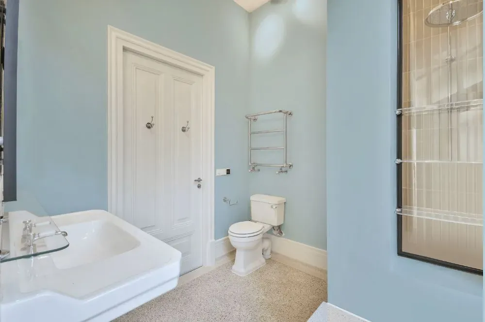 Benjamin Moore Breath of Fresh Air bathroom