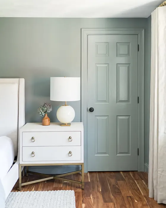 Brewster Gray bedroom paint review