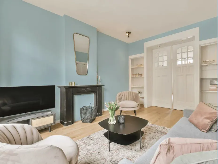 Benjamin Moore Bright and Early victorian house interior