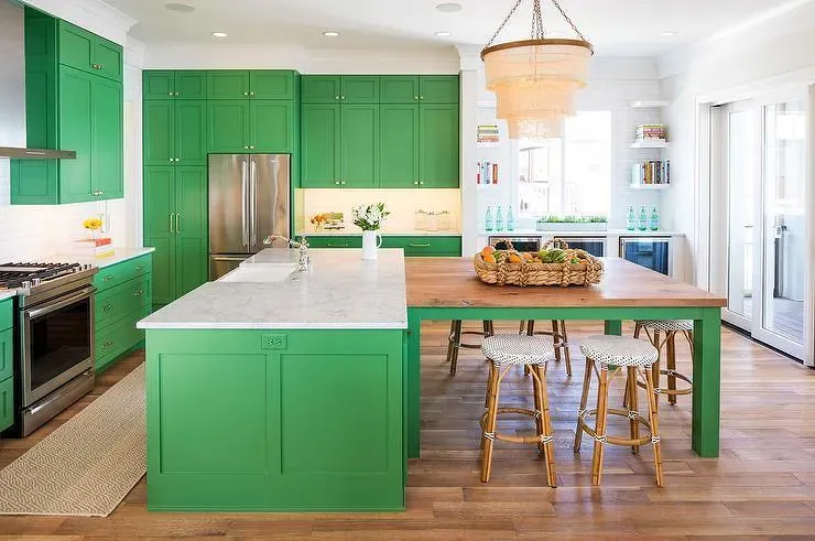 Bunker Hill Green kitchen cabinets paint review