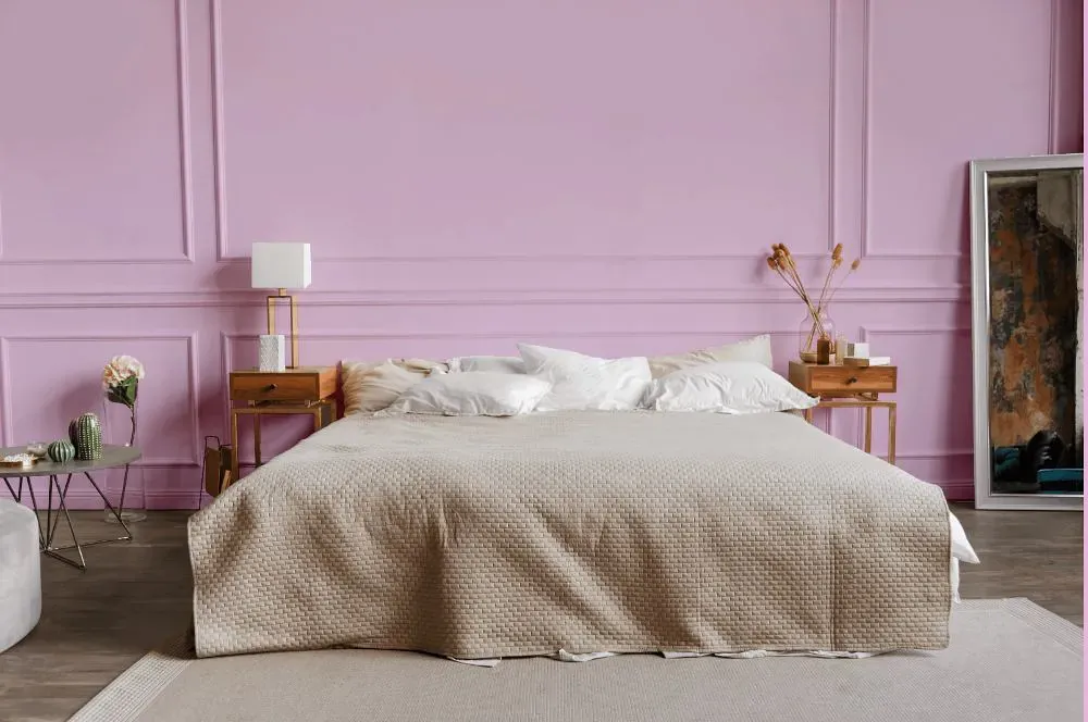 Benjamin Moore Bunny Nose Pink bedroom