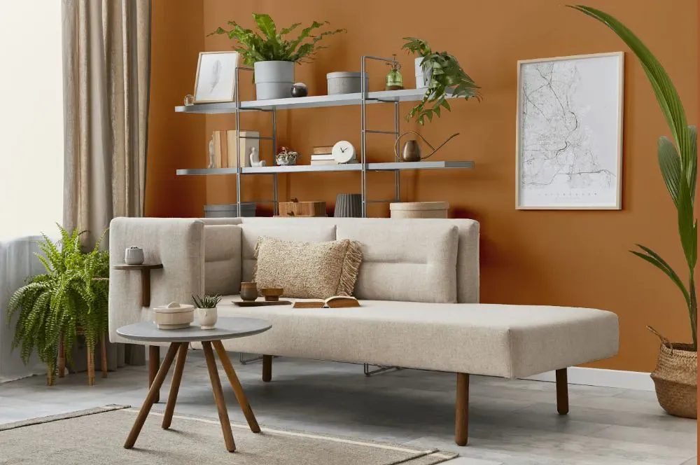 Benjamin Moore Butterscotch Sundae living room