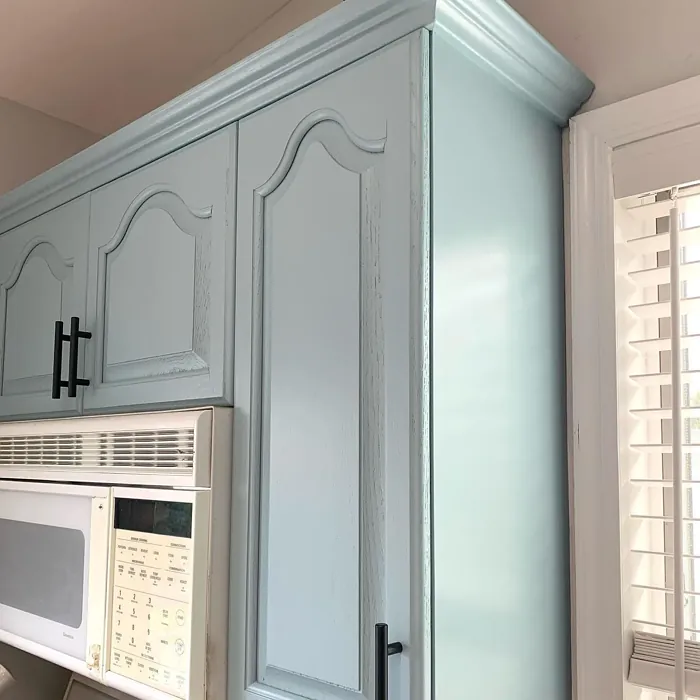 Benjamin Moore Buxton Blue kitchen cabinets paint
