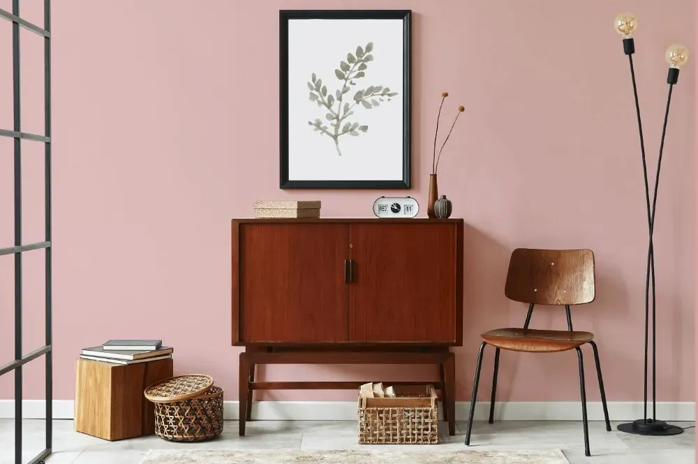 Benjamin Moore Camellia Pink japandi interior