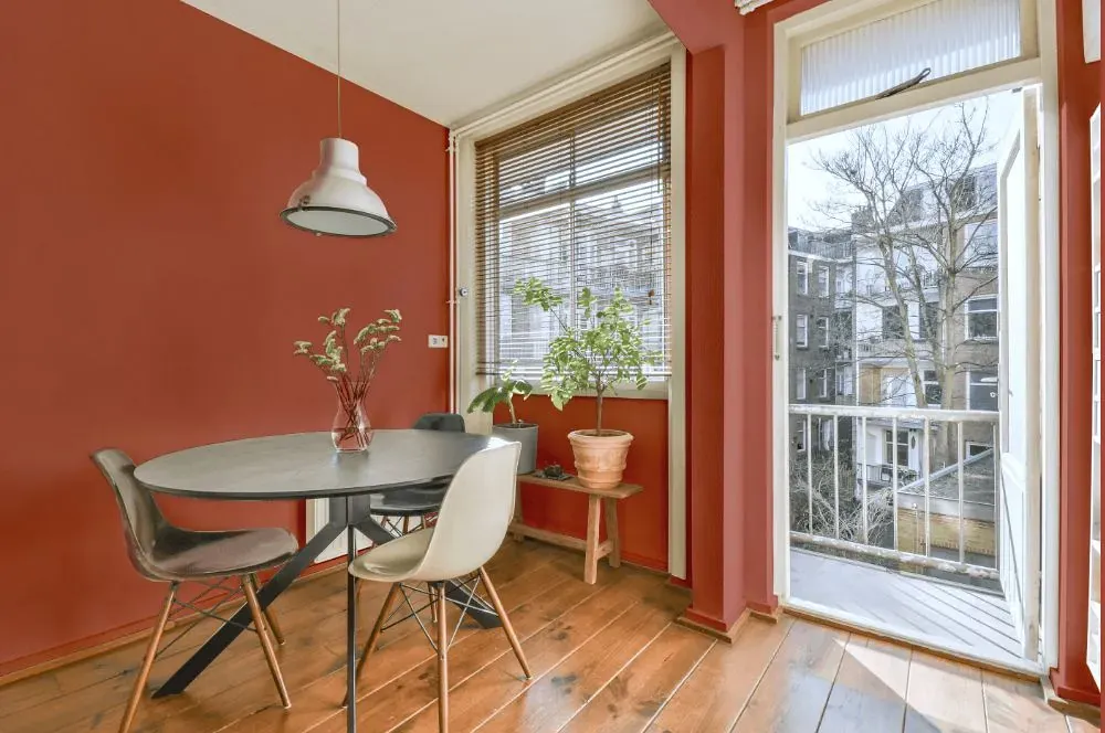 Benjamin Moore Carter Red living room