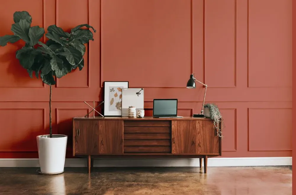 Benjamin Moore Carter Red modern interior