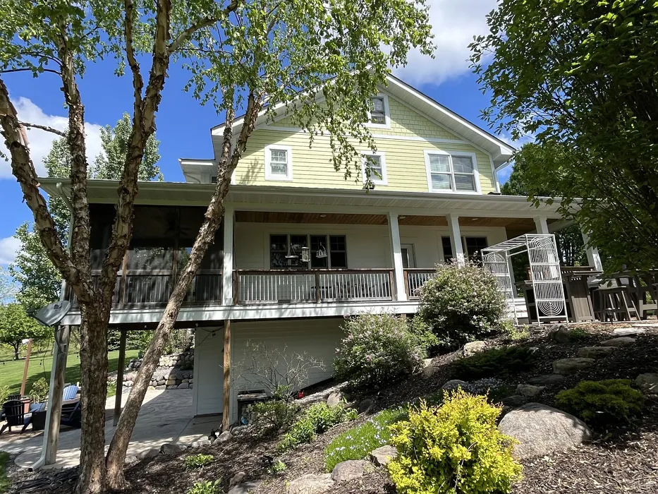 Benjamin Moore Castleton Mist house exterior Benjamin Moore Castleton Mist house exterior