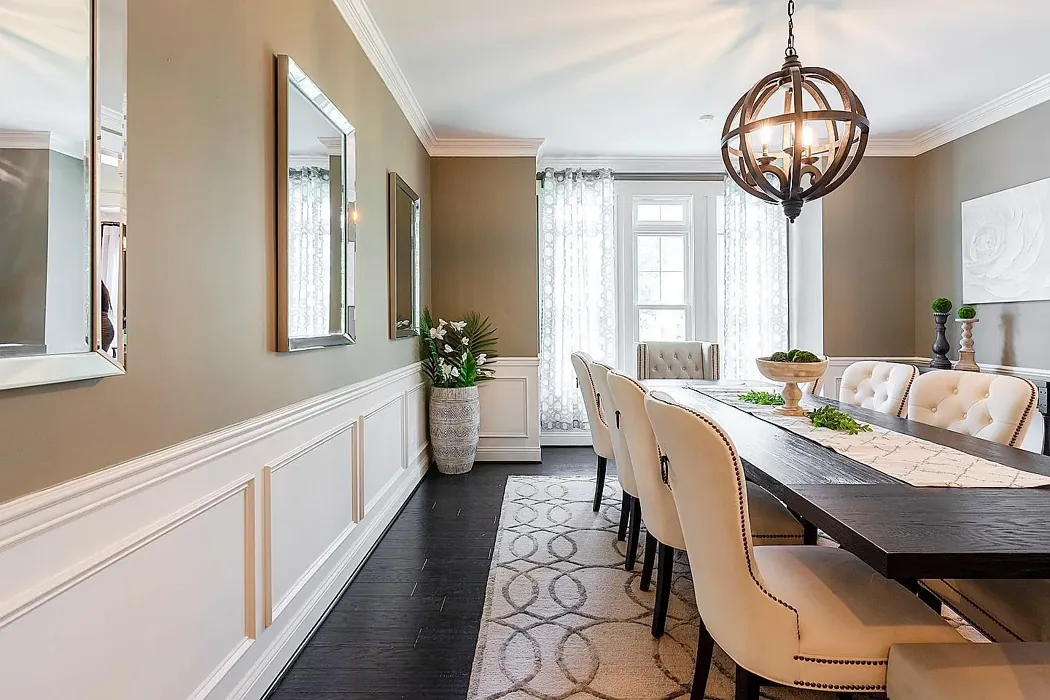 Benjamin Moore Cathedral Gray dining room color