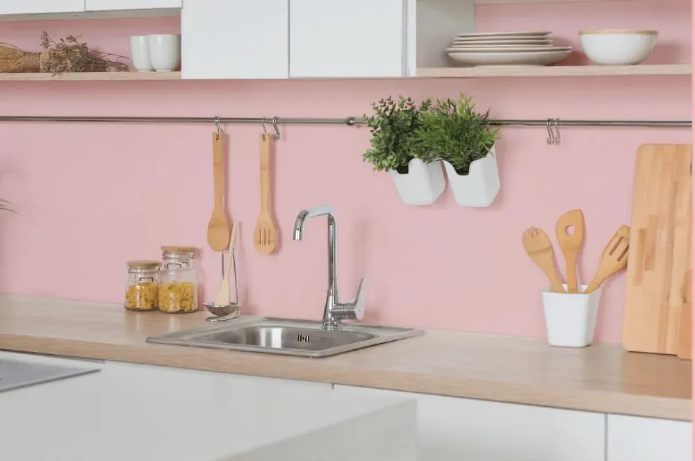 Benjamin Moore Cat's Meow kitchen backsplash