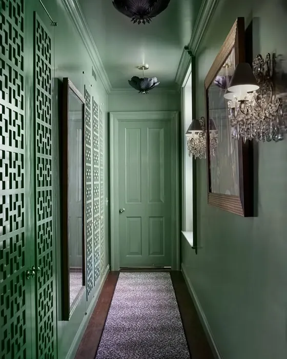 Benjamin Moore Cedar Path hallway color
