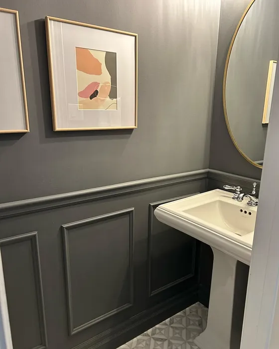 Benjamin Moore Charcoal Slate Bathroom